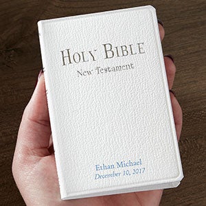 Tiny Testament Personalized Baptism Bible