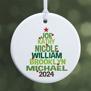 Personalized Family Tree Ornament for Christmas