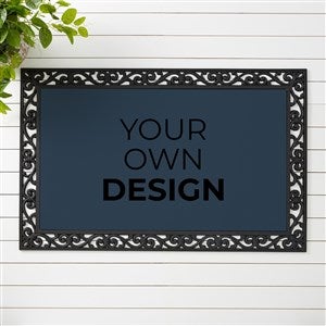 Design Your Own Personalized Doormat - Navy Blue