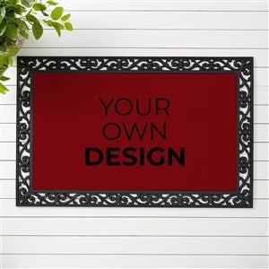 Design Your Own Personalized Doormat - Burgundy