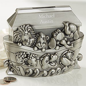 Noah's Ark Personalized Children's Bank