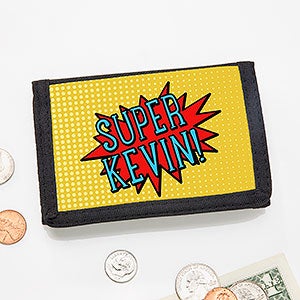 Super Hero Personalized Wallets for Kids
