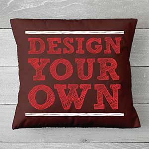 Custom Throw Pillow 18 Brown - Design Your Own
