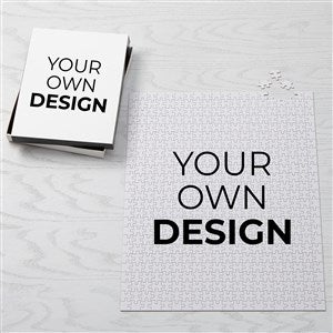 Design Your Own Personalized Jumbo 500 Piece Puzzle- White