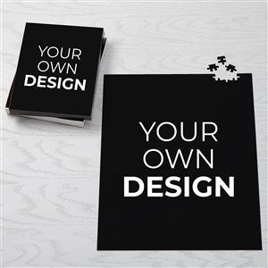 Design Your Own Personalized Jumbo 500 Piece Puzzle- Black