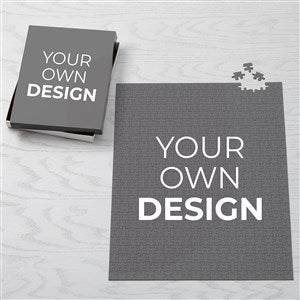 Design Your Own Personalized Jumbo 500 Piece Puzzle- Grey