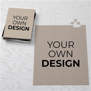 Design Your Own Personalized Jumbo 500 Piece Puzzle- Tan