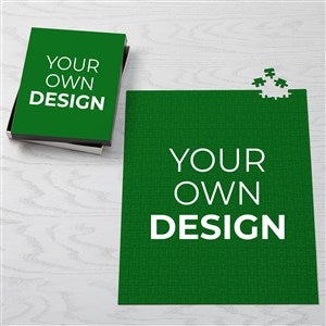 Design Your Own Personalized Jumbo 500 Piece Puzzle- Green