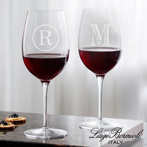 Luigi Bormioli® Personalized 20oz. Red Wine Glass- Monogram
