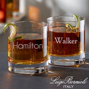 Luigi Bormioli® Personalized Old Fashioned Whiskey Glass- Name