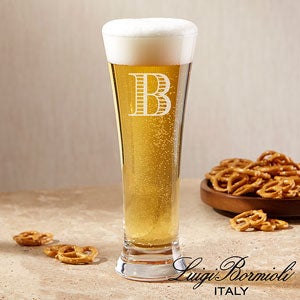Luigi Bormioli® Personalized Beer Pilsner Glass- Monogram