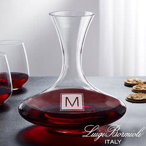 Luigi Bormioli® Engraved Captain's Wine Decanter- Monogram