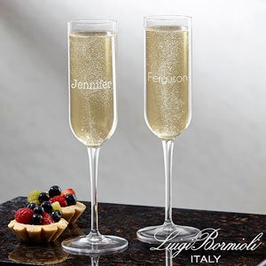 Luigi Bormioli® Classic Celebrations Personalized Champagne Glass- Name