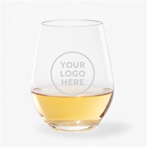 Personalized Logo Stemless Wine Glass  - 18162