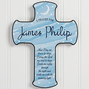 Bedtime Prayer Personalized Child's Cross