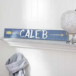 Arrow Inspired Name Décor Personalized Wooden Sign - For Him