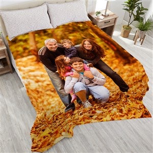 Picture Perfect Personalized 90x108 Plush King Fleece Photo Blanket