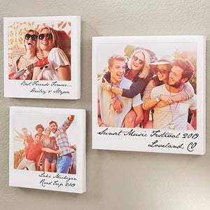 12x12 Polaroid Style Square Canvas Prints