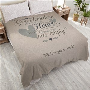 Grandparents Personalized 90x90 Plush Queen Fleece Blanket
