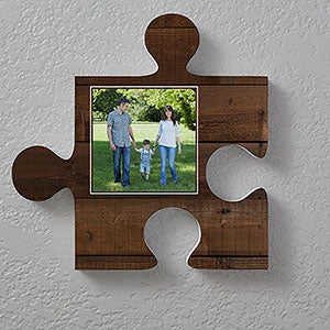 Personalized Photo Wall Puzzle- Wood Textures