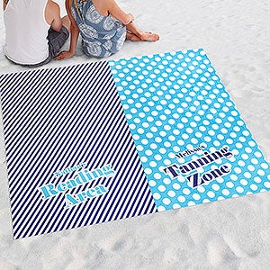 Personalized Beach Blanket - The Happy Couple