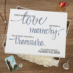 Memory Becomes A Treasure Personalized Keepsake Memory Box