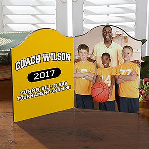 Our Coach Personalized Photo Tabletop Plaque