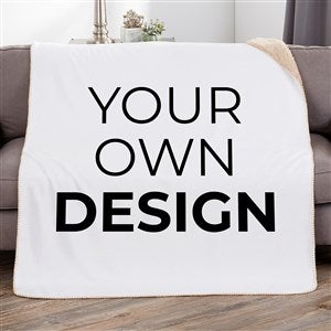 Design Your Own 60x80 White Sherpa Blanket