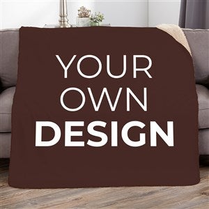 Design Your Own 60x80 Brown Sherpa Blanket