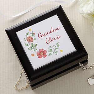Personalized Jewelry Box - Precious Moments Floral