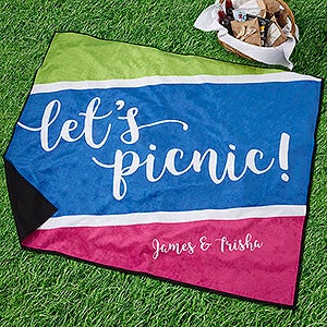 Personalized Picnic Blanket - Summer Colors
