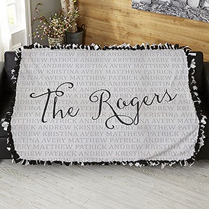 Together Forever Personalized 50x60 Tie Blanket