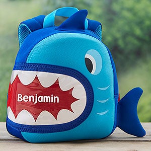 Shark Personalized Neoprene Mini Toddler Backpack - #18501