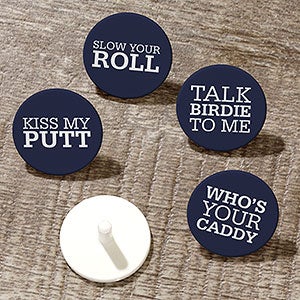 Personalized Golf Markers - Funny Kiss My Putt - 1 set of 12 Gift