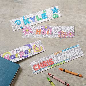 Color Your Own Custom Bookmarks - Set of 4