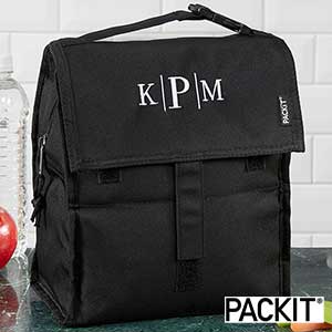 PackIt® Embroidered Freezable Lunch Bag- Monogram