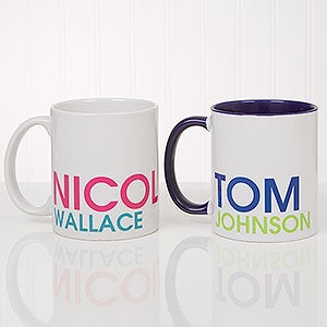 custom name mugs personalized coffee mugs