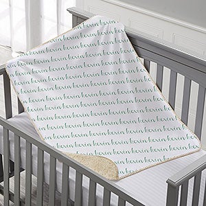 personalized sherpa baby blanket