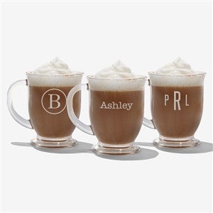 Personalized Glass Coffee Mugs - Classic Celebrations - 18563