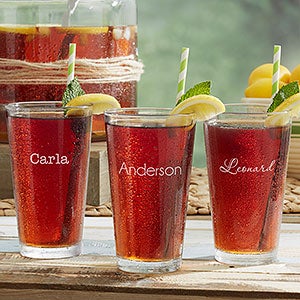 Classic Celebrations Engraved 16oz. Drinking Glass- Name