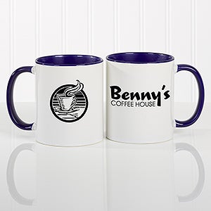 Personalized Colored Handle Coffee Mug - 18579