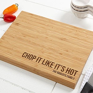 Kitchen Expressions Personalized Bamboo Cutting Board- 10x14