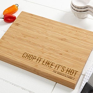 Kitchen Expressions 10x14 Personalized Bamboo Cutting Board