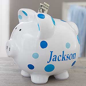 Personalized Gift For Boy or Girl Money Saver Farm Animal Piggy Bank