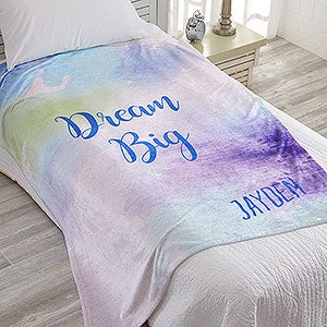 Watercolor Personalized 50x60 Fleece Blanket