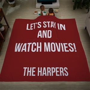 Home Expressions Personalized 90x90 Plush Queen Fleece Blanket