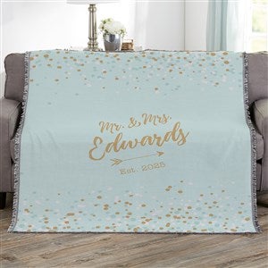 Sparkling Love Personalized 56x60 Woven Throw