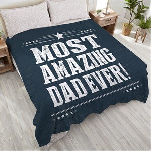 Write His Own Personalized 90x90 Plush Queen Fleece Blanket