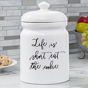 Kitchen Expressions Personalized Cookie Jar