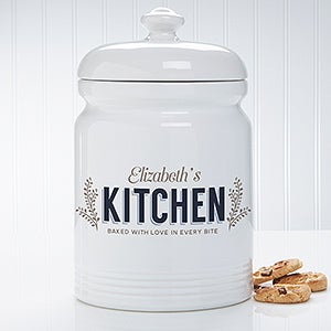 Her Kitchen Personalized Cookie Jar